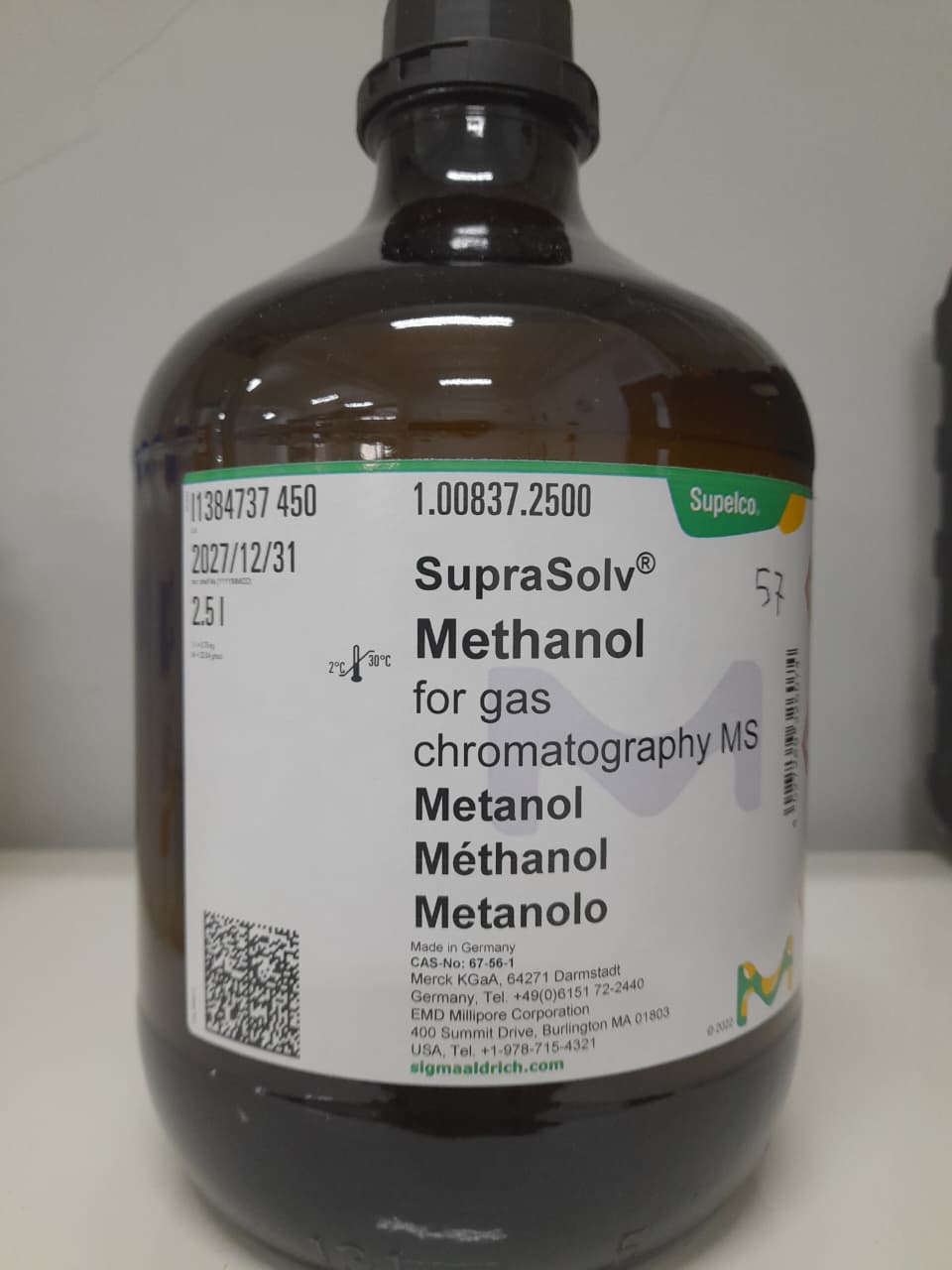 Methanol for Gas Chromatography
