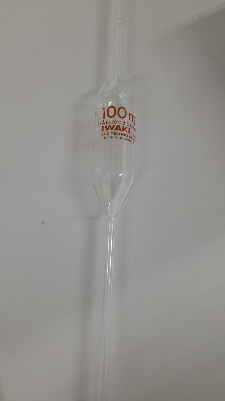 Pipet volume 100 mL