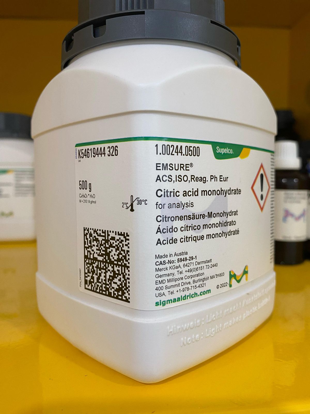 Citric acid monohydrate
