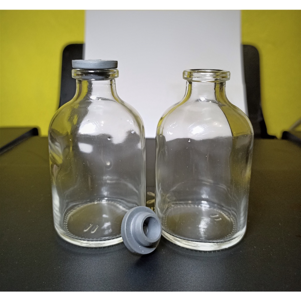 Botol vial bening 50 ml